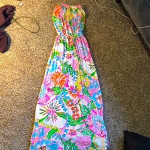 Strapless Lilly Pulitzer maxi dress